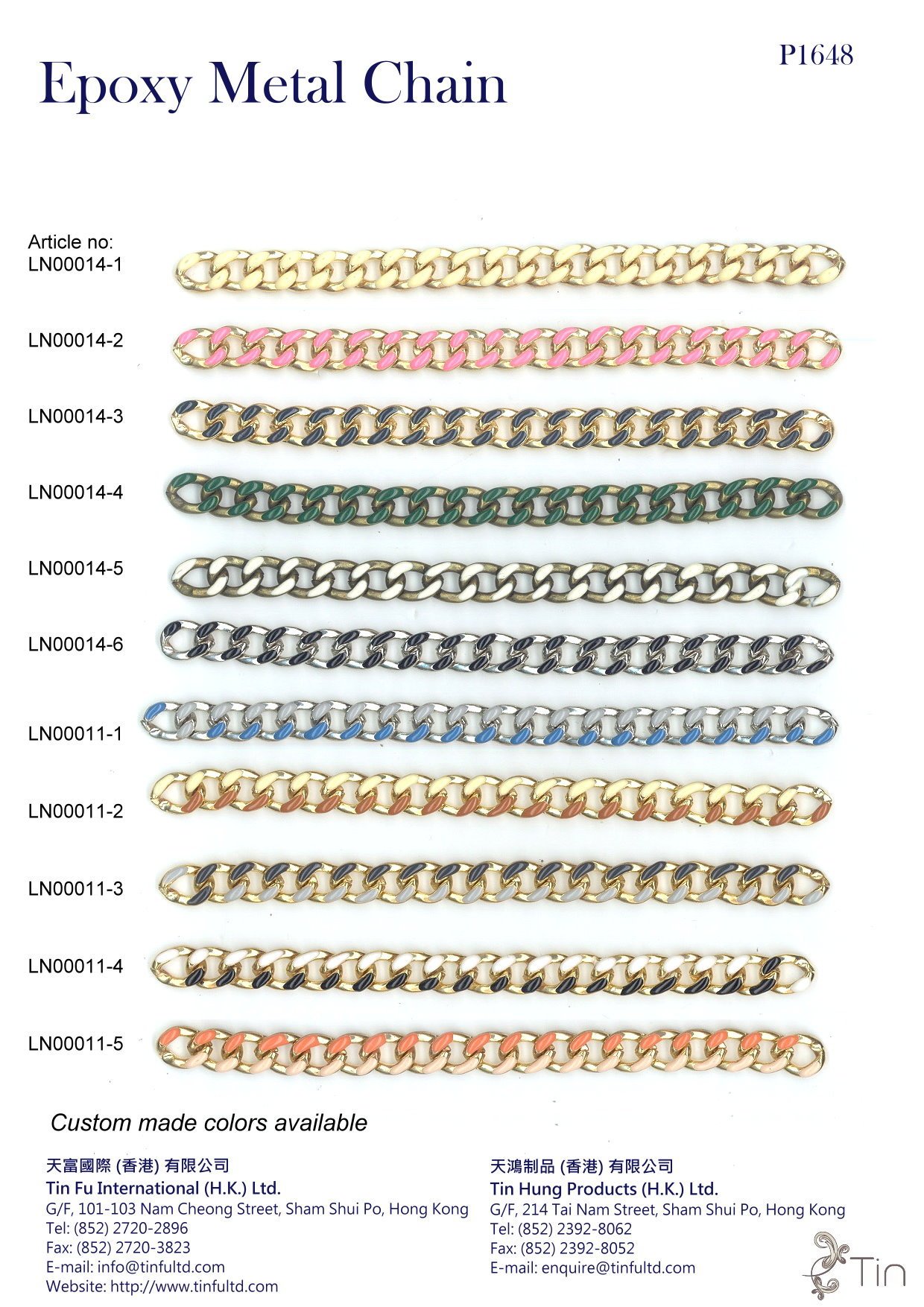Tin Chain Trim with Metal Chain - tinfultd
